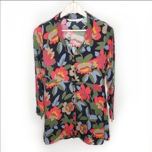 Zara Floral Shirt Dress